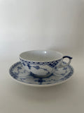 Royal Copenhagen Musselmalet Halvblonde tekop med underkop nr. 1/525