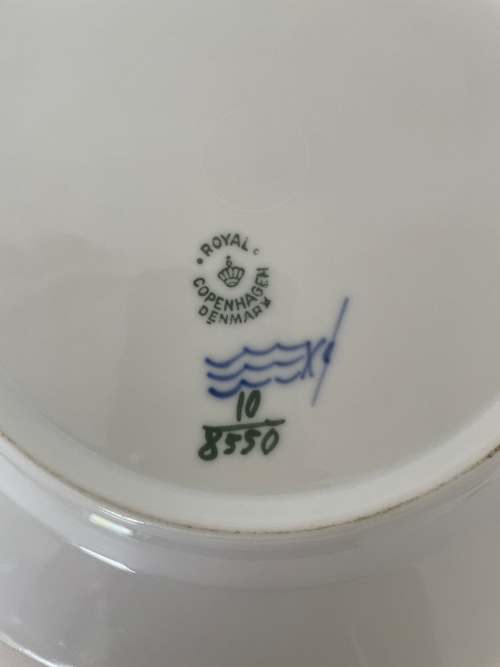Royal Copenhagen Blå Blomst Kantet frokosttallerken nr. 10/8550