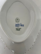 Royal Copenhagen Musselmalet Helblonde sauceskål med fast fod nr. 1/1105