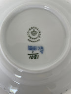 Royal Copenhagen Musselmalet Helblonde lille dyb tallerken nr. 1/1081