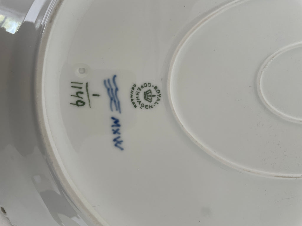 Royal Copenhagen Musselmalet Helblonde stort stegefad nr. 1/1149