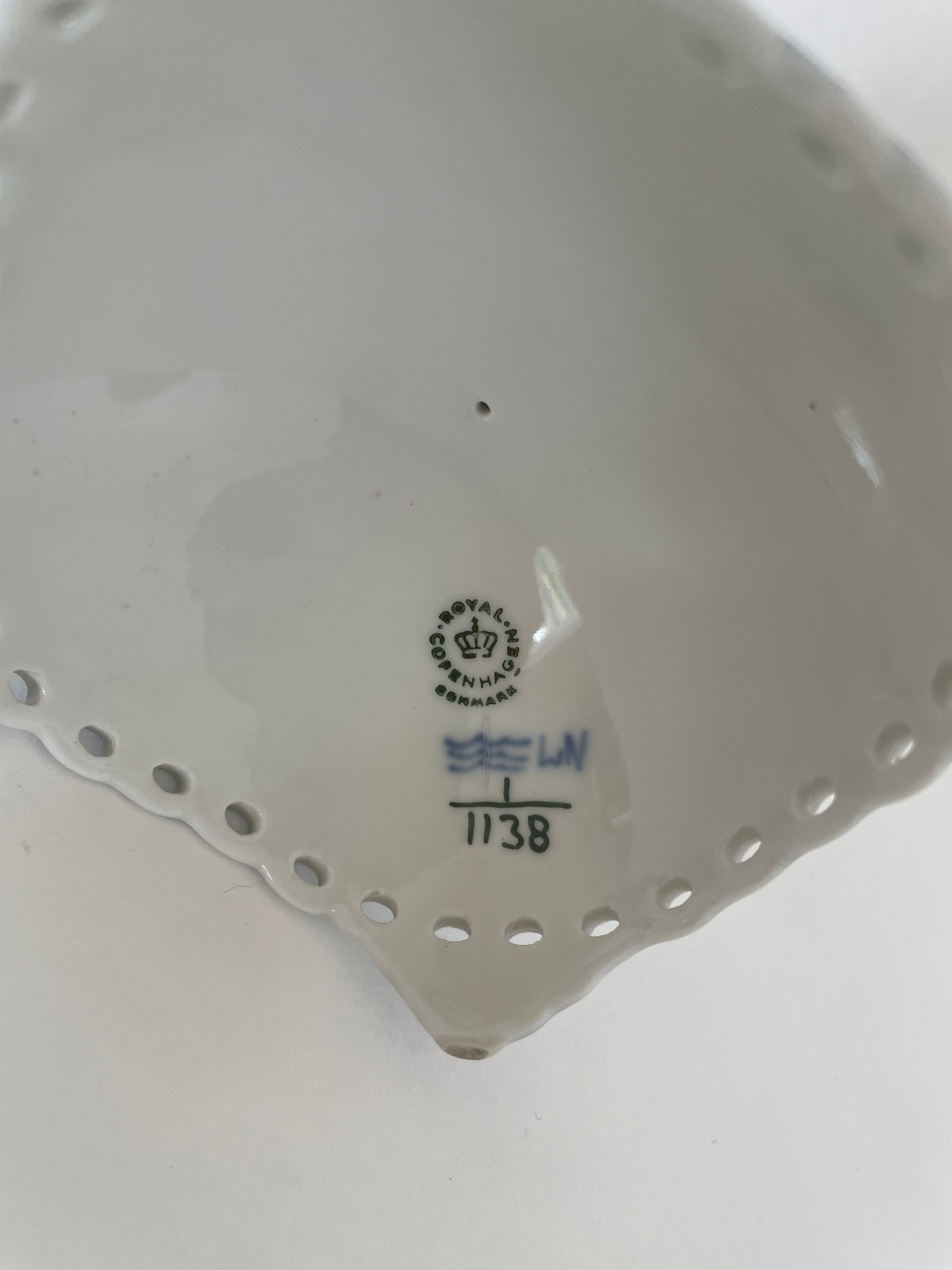Royal Copenhagen Musselmalet Helblonde lysestage nr. 1/1138