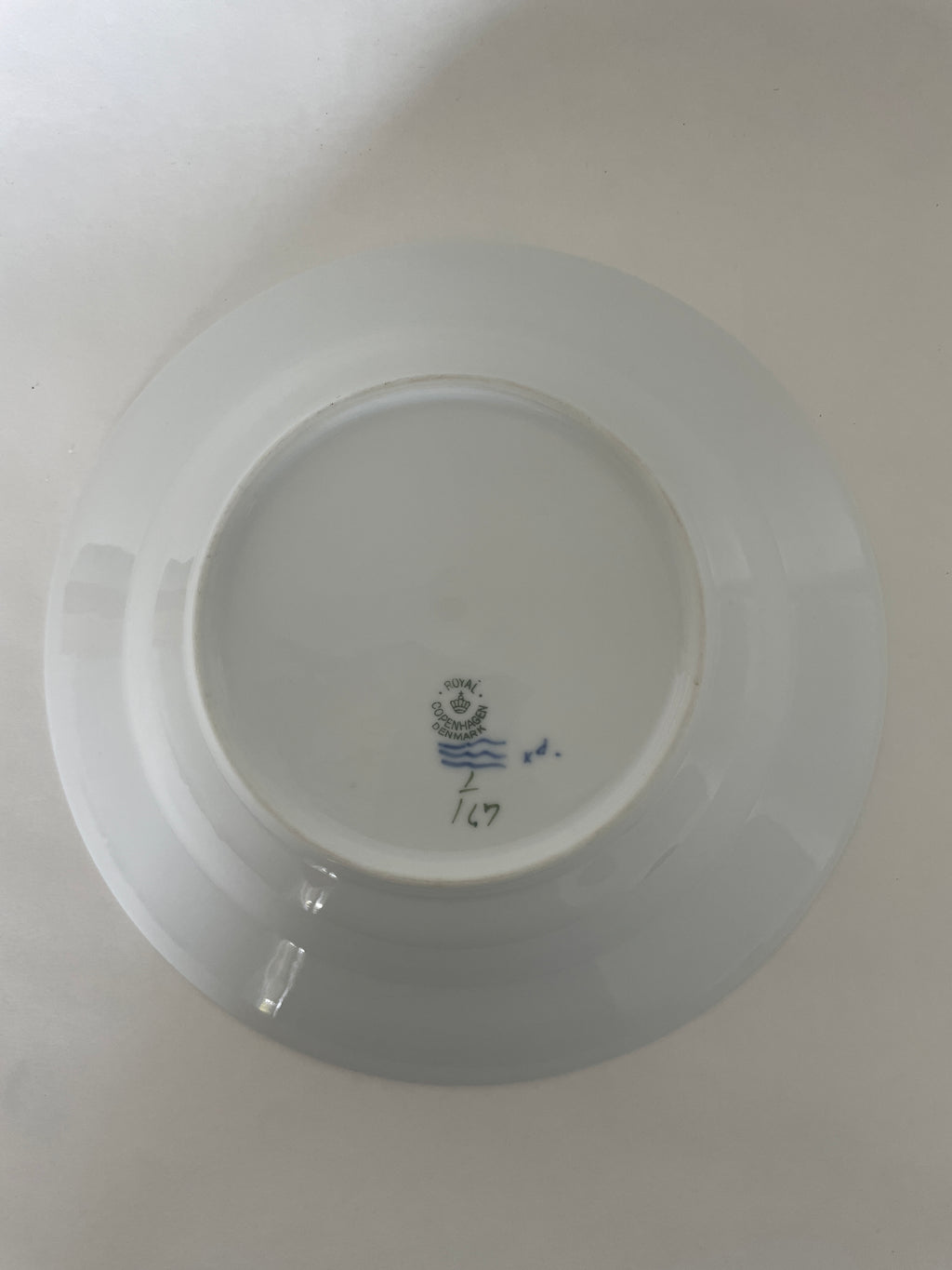 Royal Copenhagen Musselmalet Riflet dyb tallerken nr. 1/167