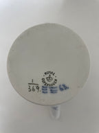 Royal Copenhagen Musselmalet kaffekande med låg nr. 1/369