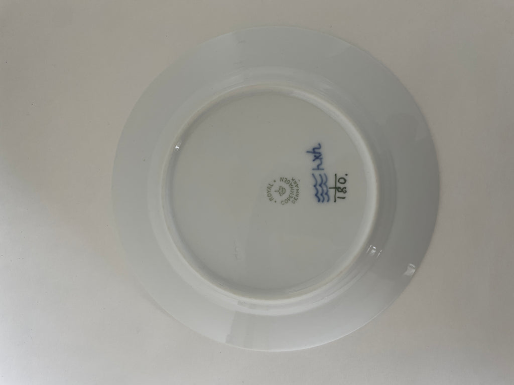Royal Copenhagen Musselmalet Riflet kagetallerken nr. 1/180