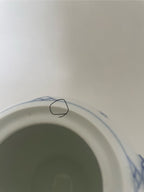 Royal Copenhagen Musselmalet Riflet tekande med låg nr. 1/257