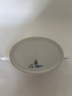 Royal Copenhagen Musselmalet Riflet tekande med låg nr. 1/254