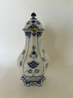 Royal Copenhagen Musselmalet Helblonde stor kaffekande med låg nr. 1/1202