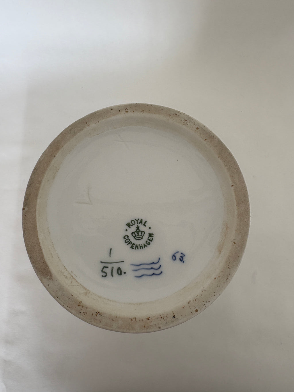 Royal Copenhagen Musselmalet Halvblonde chokoladekande uden låg nr. 1/510