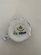 Royal Copenhagen Musselmalet Helblonde djævlehoved kaffekop og underkop med guld nr. 1/1036
