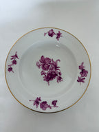 Royal Copenhagen Purpur Flettet med guldkant lille dyb tallerken nr. 8105