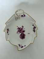 Royal Copenhagen Purpur Flettet med guldkant lille asiet nr. 8001