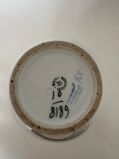 Royal Copenhagen Blå Blomst Flettet kaffekande med låg nr. 10/8189