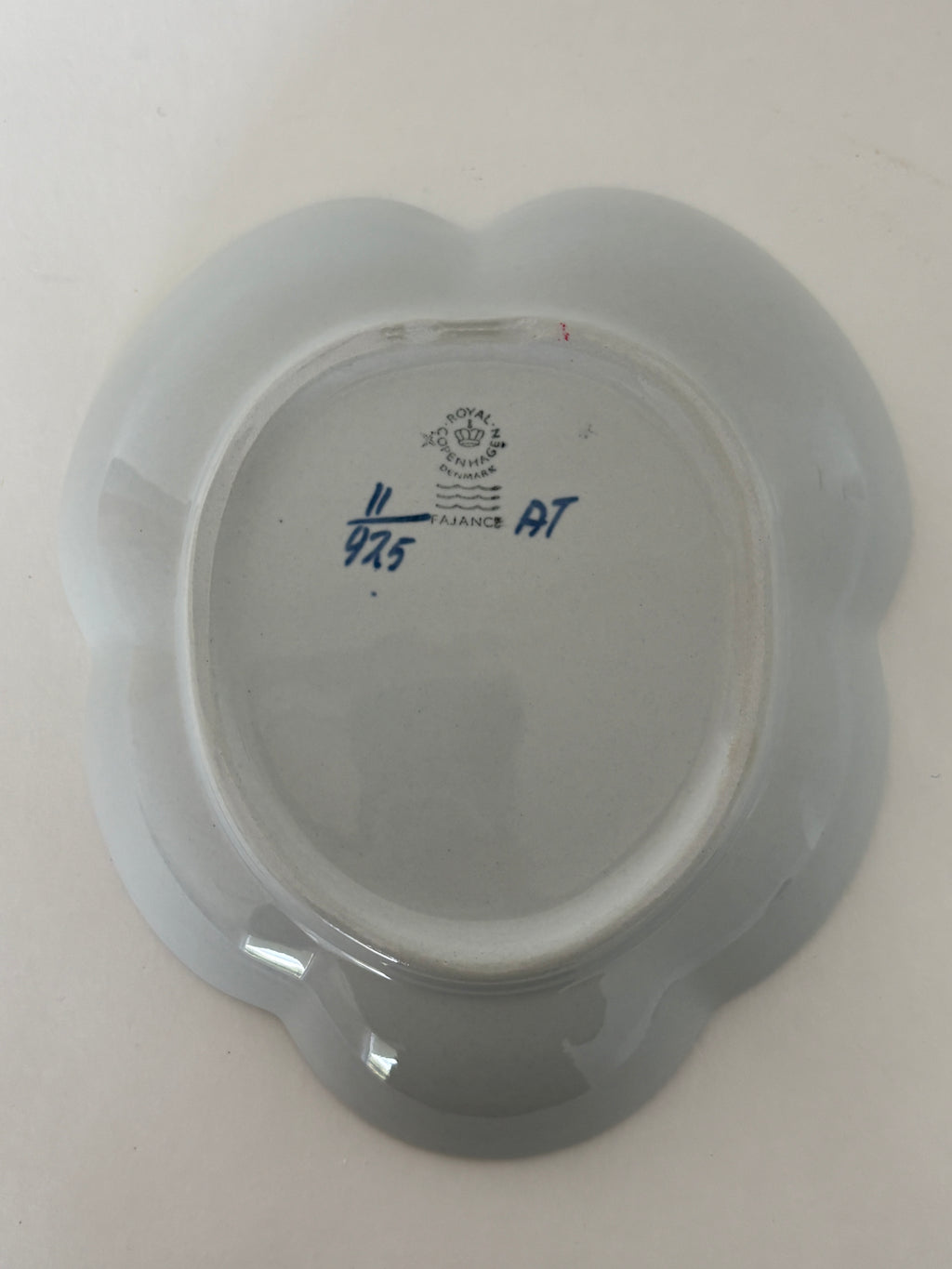 Royal Copenhagen/Aluminia Tranquebar lille asiet nr. 11/925