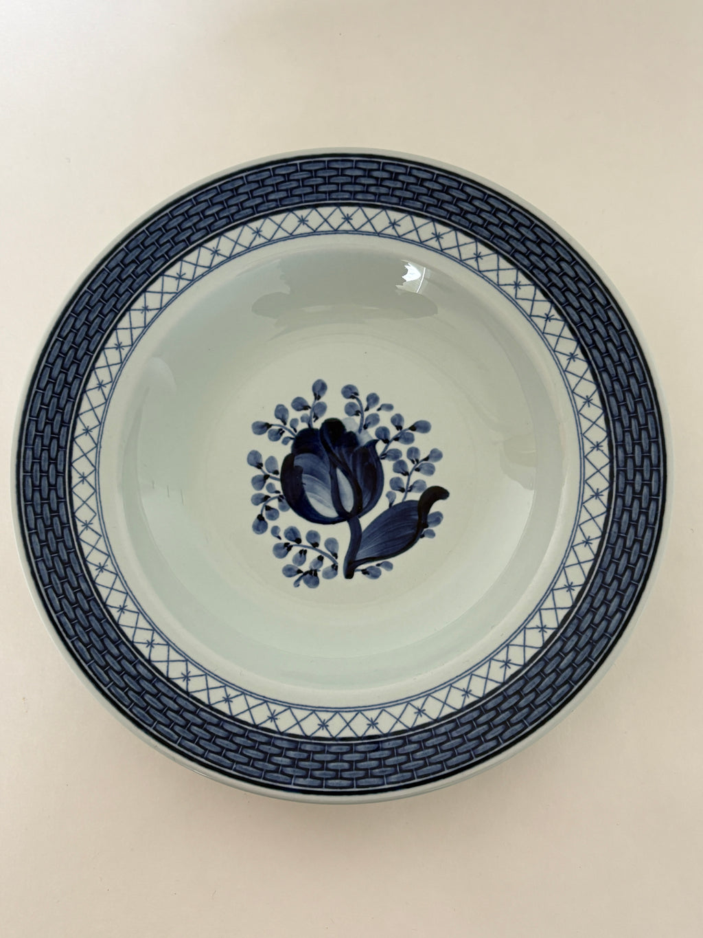 Royal Copenhagen/Aluminia Tranquebar dyb tallerken nr. 11/ 1847
