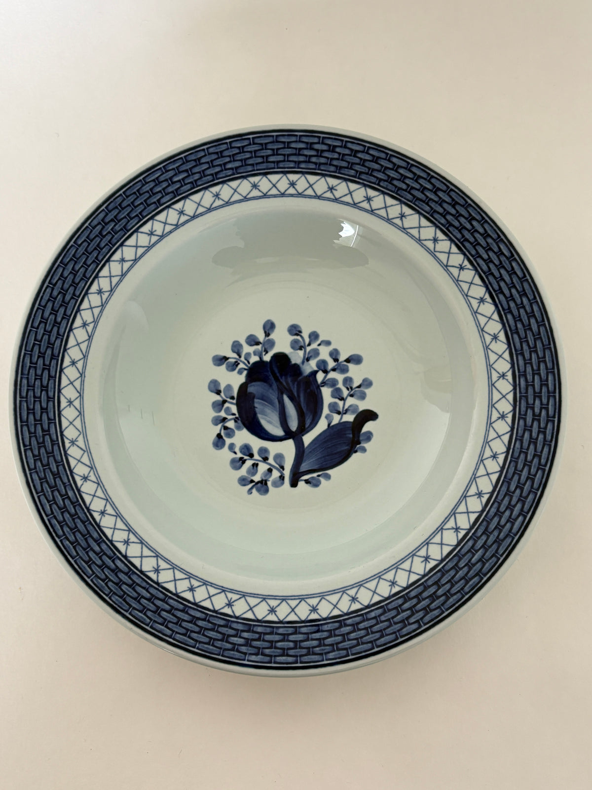 Royal Copenhagen/Aluminia Tranquebar dyb tallerken nr. 11/ 1847