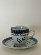 Royal Copenhagen/Aluminia Tranquebar kaffekop med underkop nr. 11/992