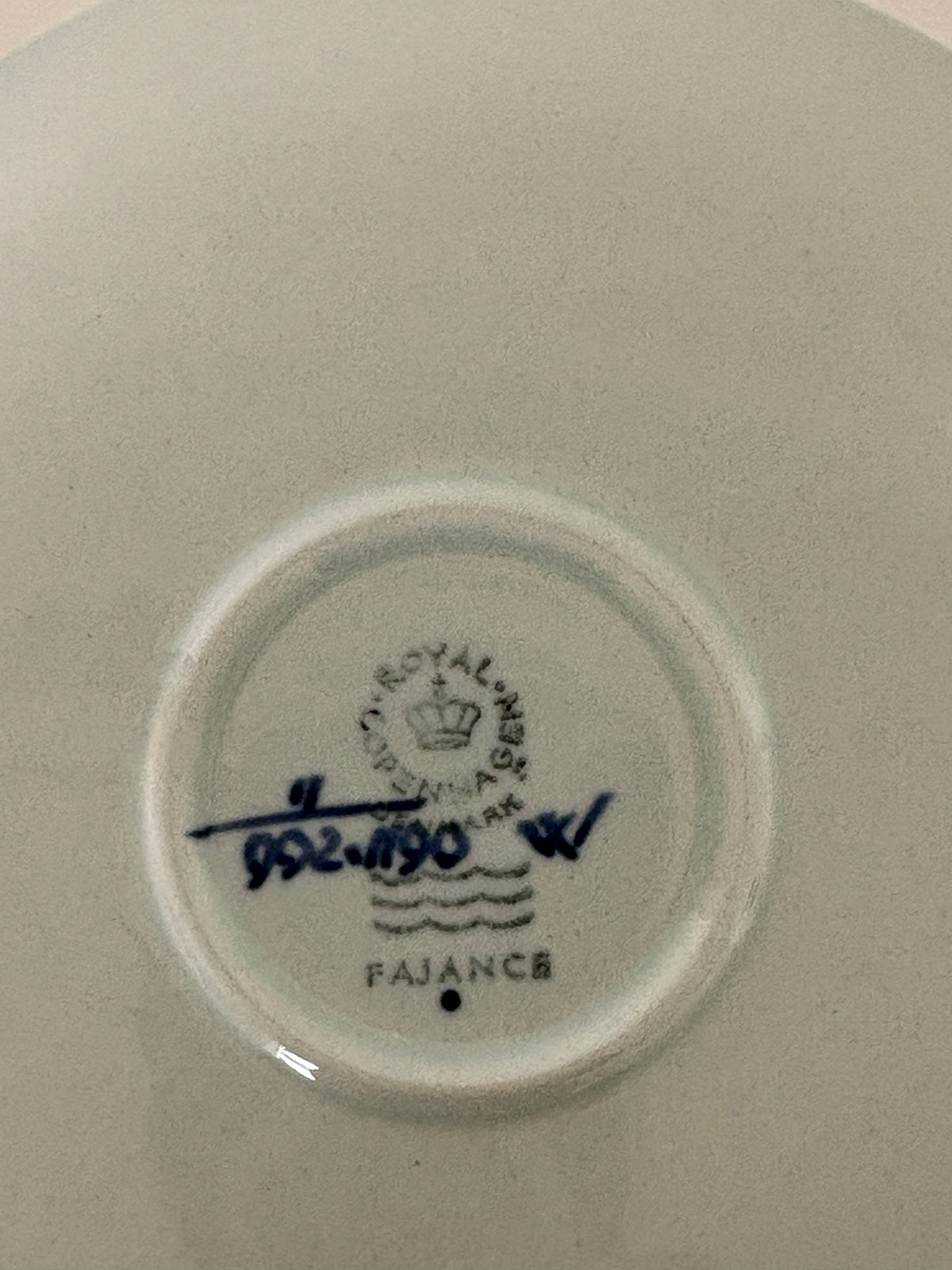 Royal Copenhagen/Aluminia Tranquebar kaffekop med underkop nr. 11/992