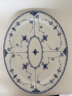 Royal Copenhagen Musselmalet Halvblonde ovalt stegefad nr. 1/641