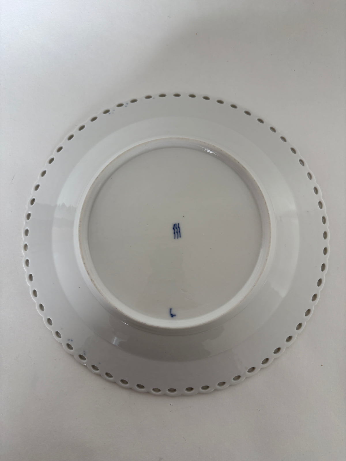 Royal Copenhagen Musselmalet Helblonde frokosttallerken nr. 1/1085