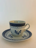 Royal Copenhagen/Aluminia Tranquebar stor kaffekop med underkop nr. 956